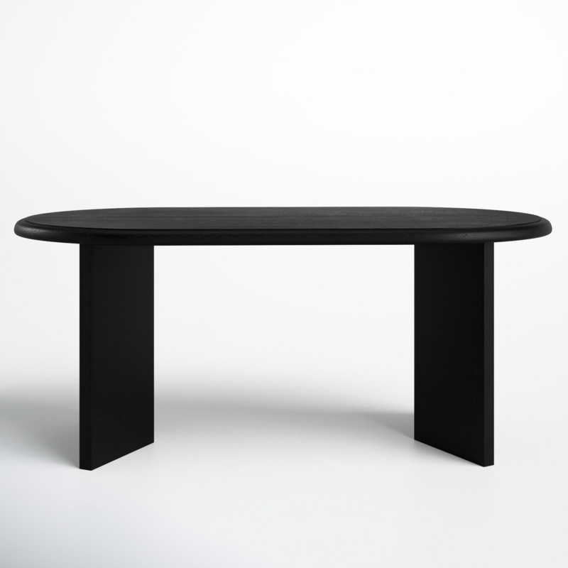 Brix Oval Solid Wood Dining Table