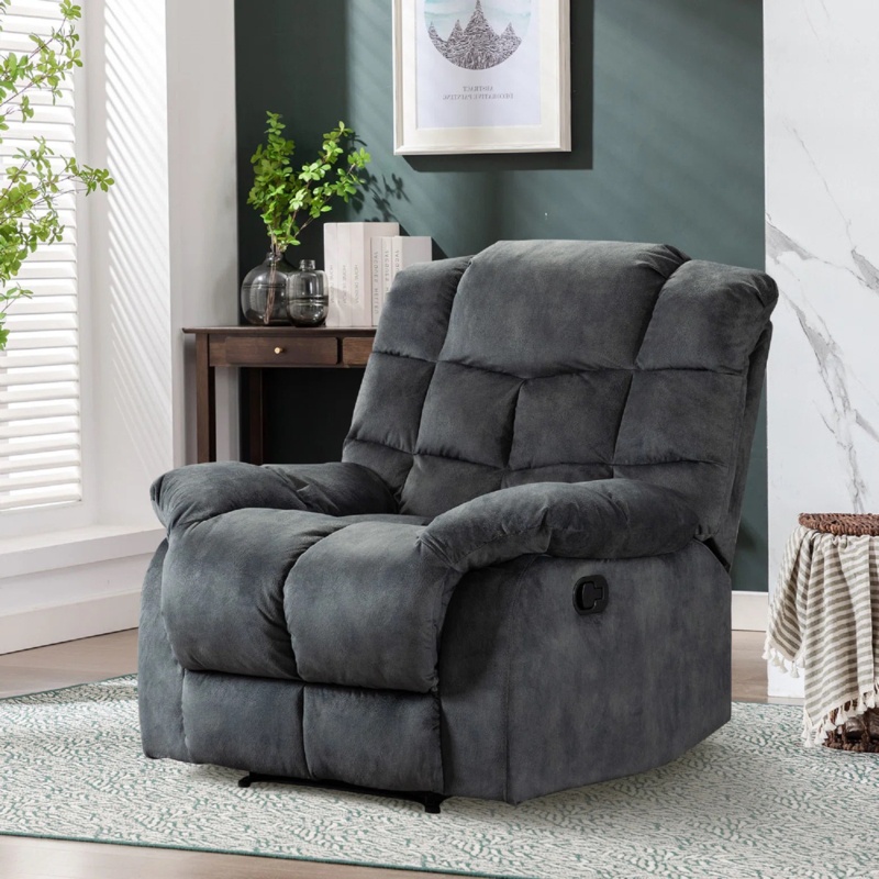Chira 37'' Wide Modern Super Soft Manual Upholstered Recliner