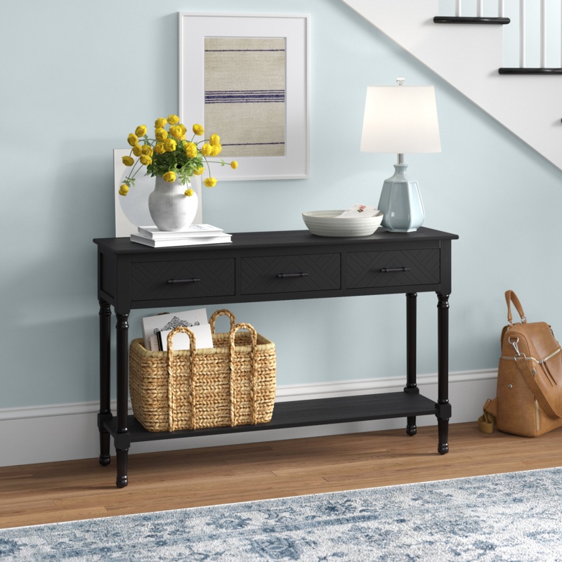Vintage Console Table w/ Drawers - Designer Review & Photo