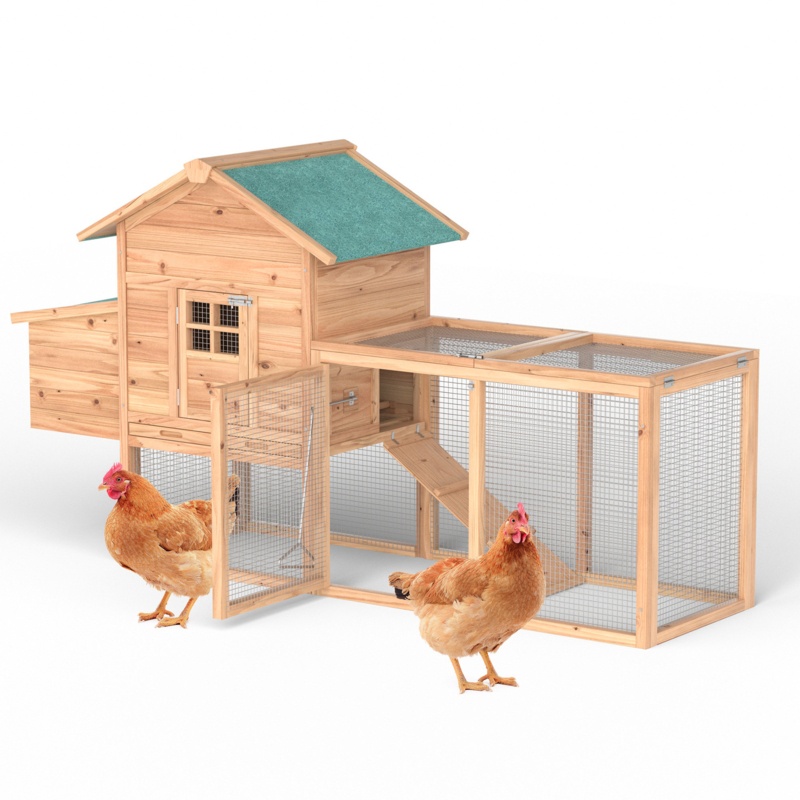 Clairese 14 Square Feet Chicken Coop with Roosting Bar