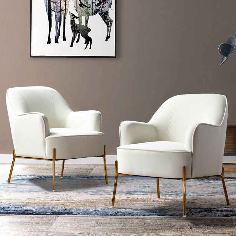 Cleo 26" Wide Contemporary Chair with Recessed Arms