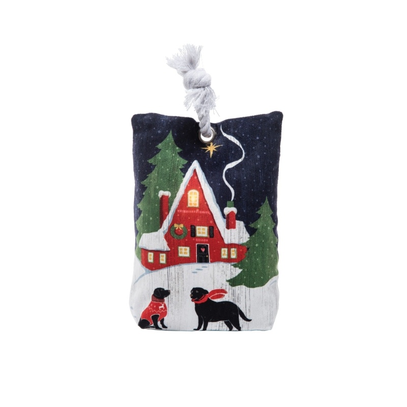 Come Home for Xmas Fabric Weighted Floor Stop