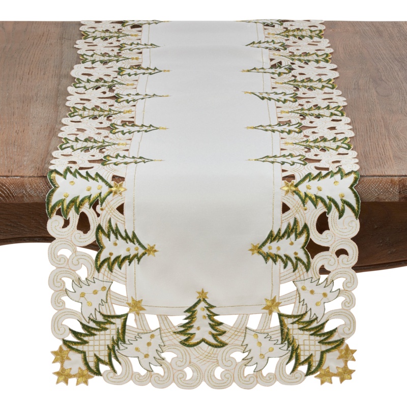 Commodore Rectangle Christmas Polyester Table Runner