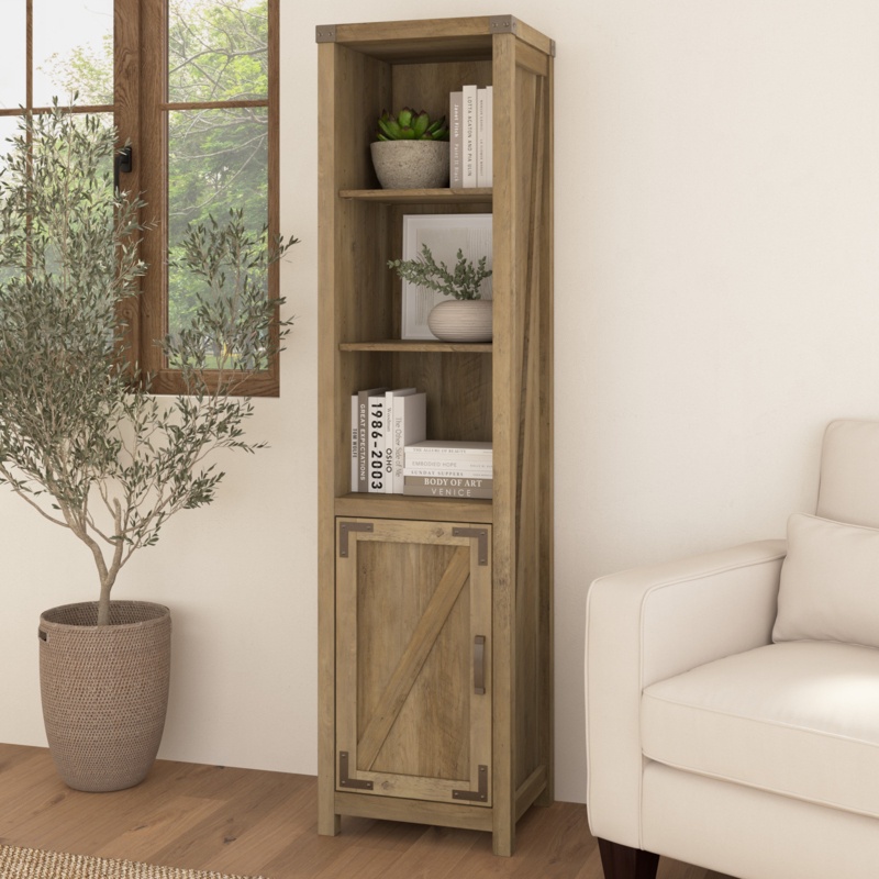 Cottage Grove 72 H x 18 W Narrow Bookcase