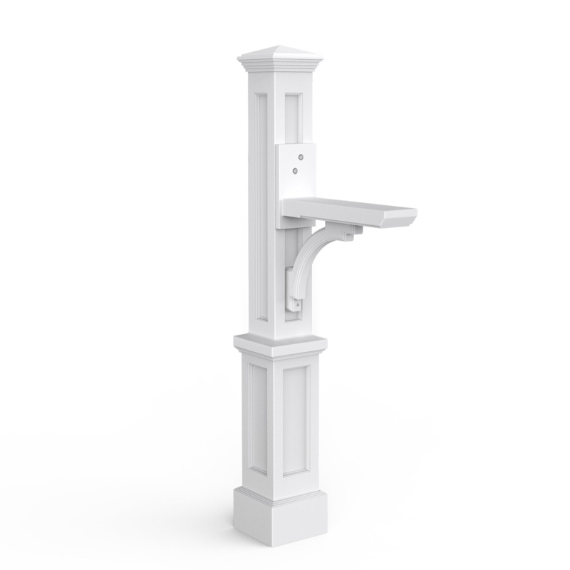 Cromberg 56" H In-Ground Decorative Post with Arm
