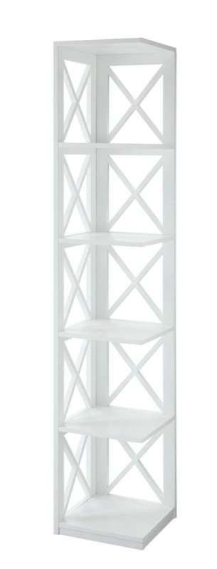 Darek 63.75" H x 12" W Corner Bookcase