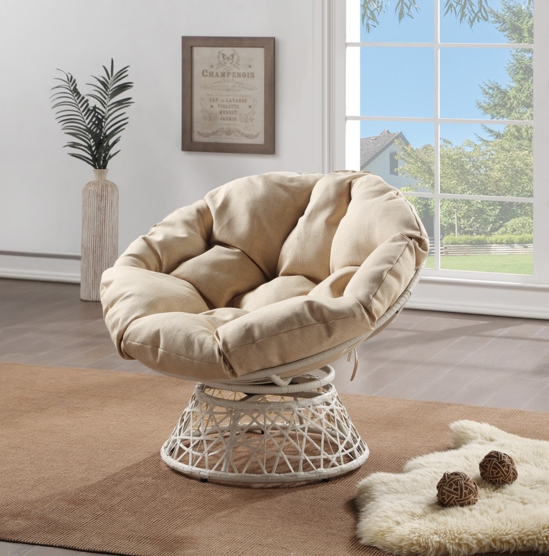 Daysi Upholstered Swivel Accent Chair
