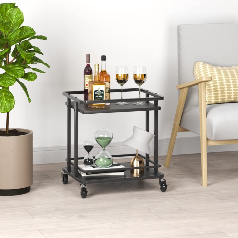 Dezavion Metal Bar Cart