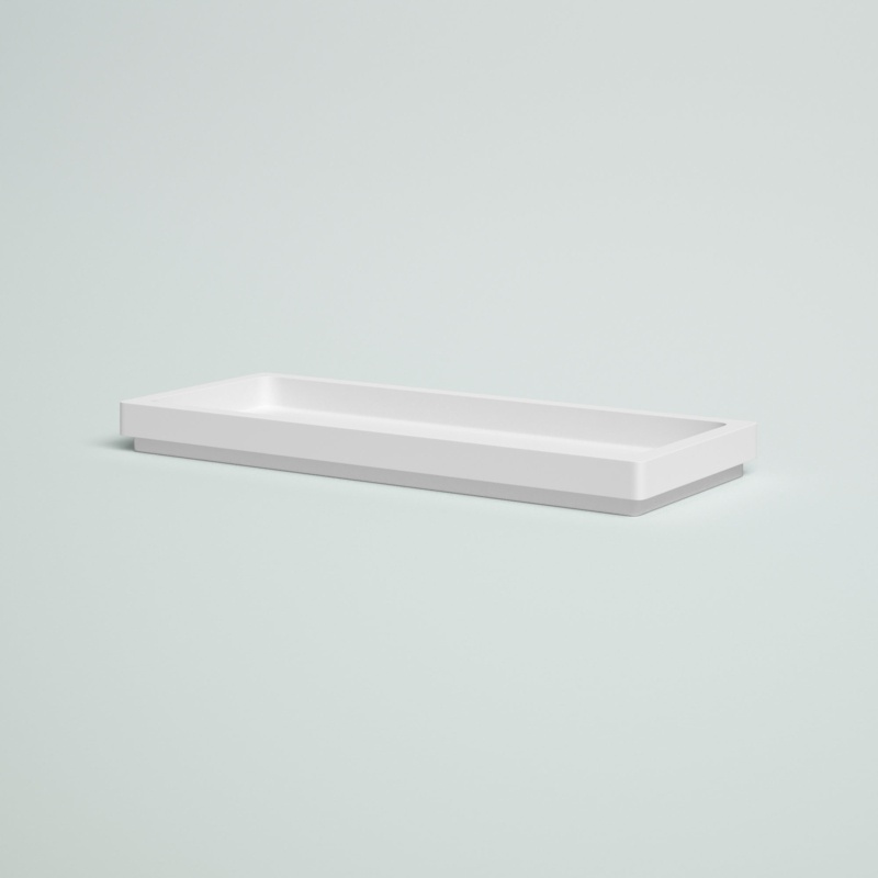 Eiland Metal Trim Amenity Bathroom Accessory Tray