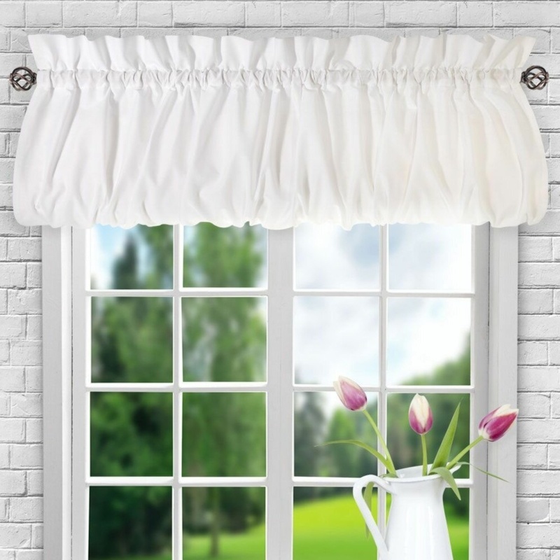 Ellis Solid Color Balloon Window Valance