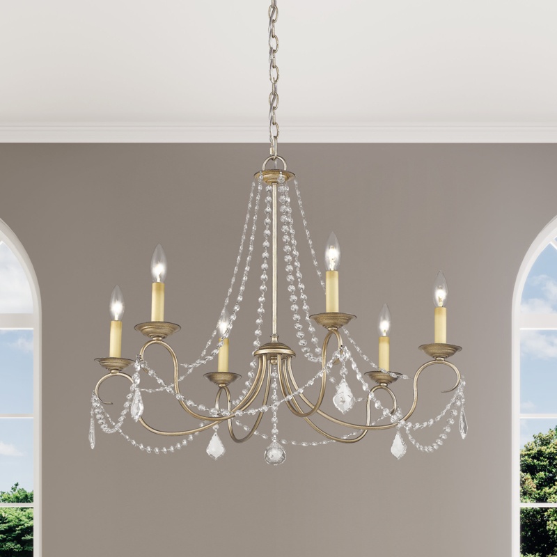 Fabio 6 - Light Dimmable Classic / Traditional Chandelier