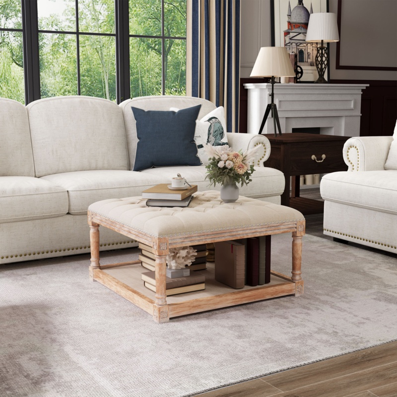 Farrah Upholstered Storage Ottoman