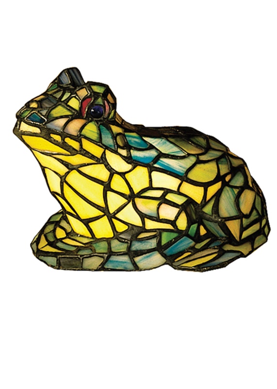 Frog Tiffany 7'' Animals Lighted Art Glass | Foter