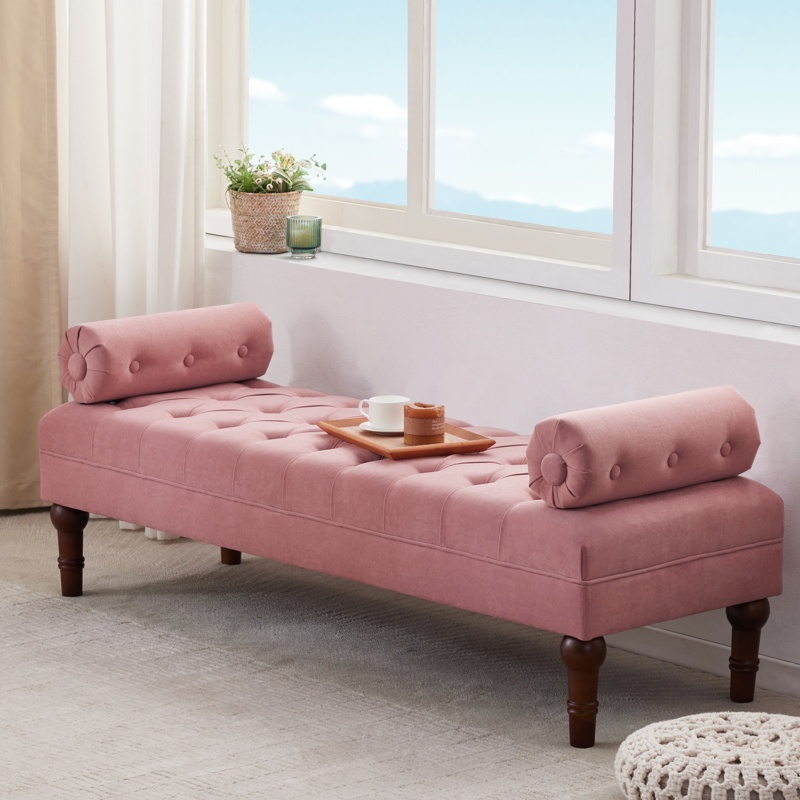 Gerfen Velvet Upholstered Bench