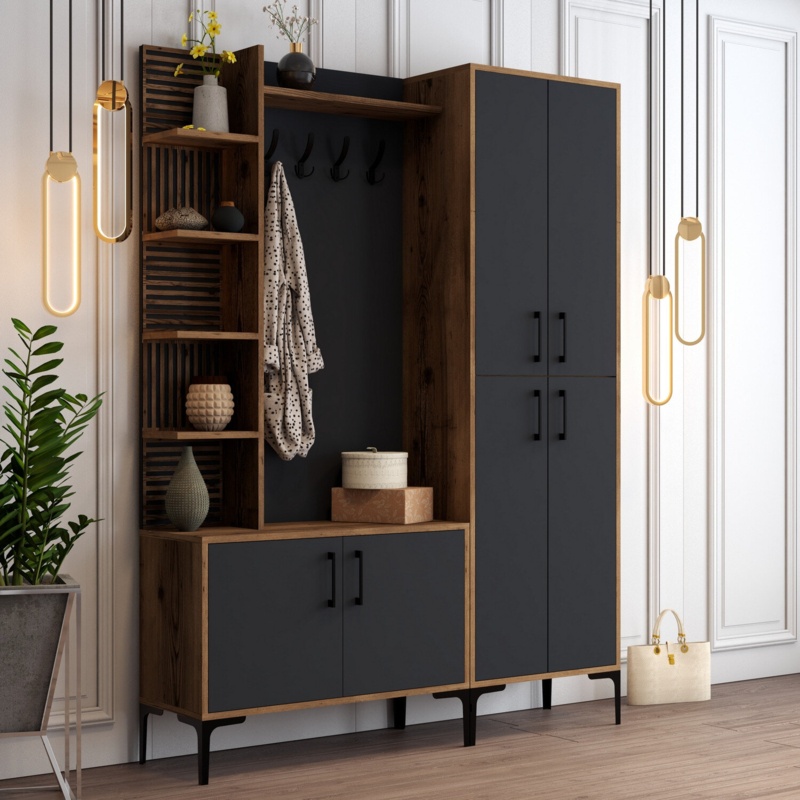 Hall Tree 59.06'' Wide with Shoe Storage