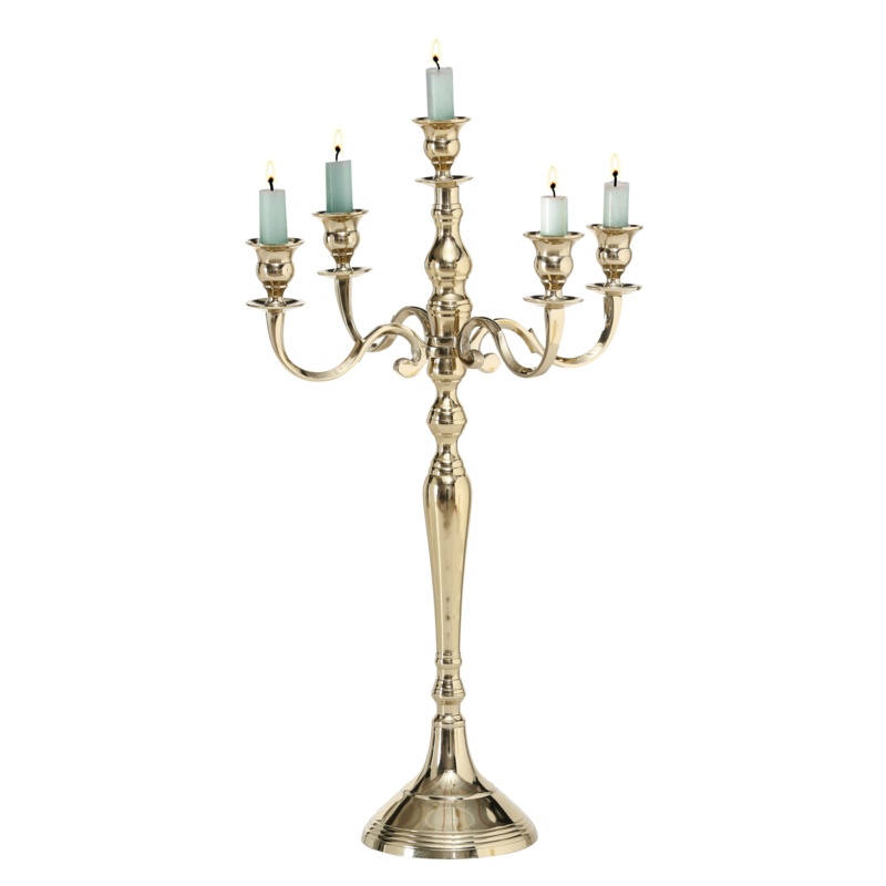 Hamptons 24.75'' H Metal Tabletop Candelabra
