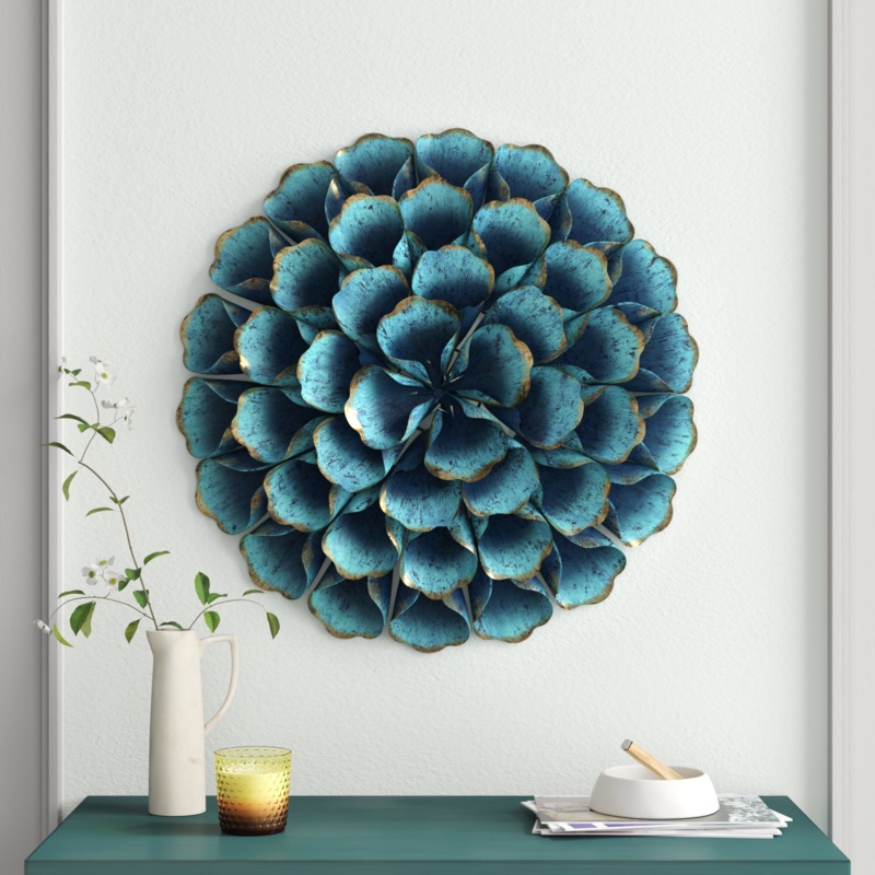 Handmade Metal Plants & Flowers Wall Decor