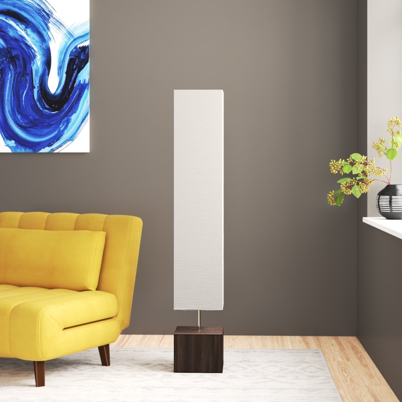 Hanscom 58'' Dark Column Floor Lamp