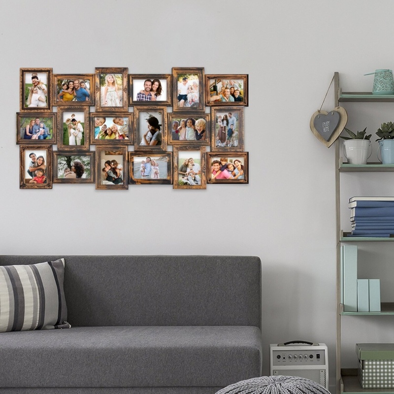 Height 18 Opening Wall Gallery Family Picture Frame Set