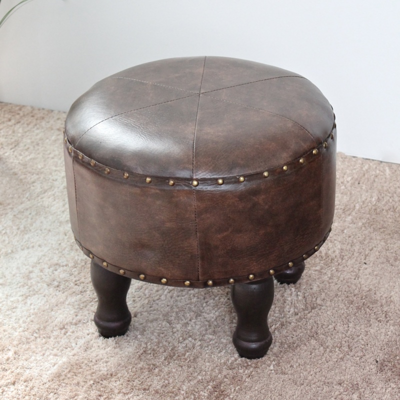 Iyanna Vegan Leather Ottoman