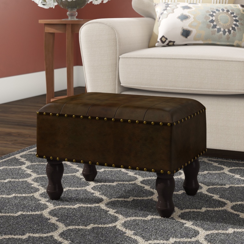 Iyanna Vegan Leather Ottoman