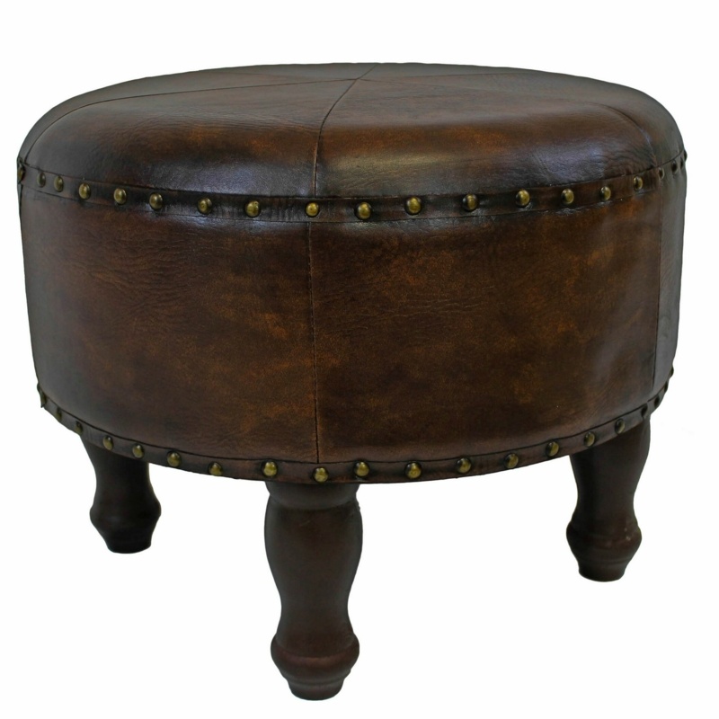 Iyanna Vegan Leather Ottoman