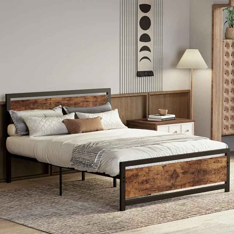 Jacarla Metal Platform Bed