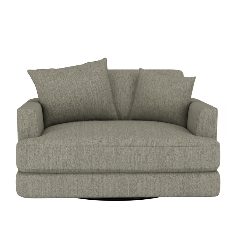 Jalitza Upholstered Oversized Swivel Armchair