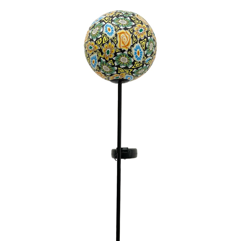 Jd Metal Abstract & Geometric Garden Stake - Solar Powered