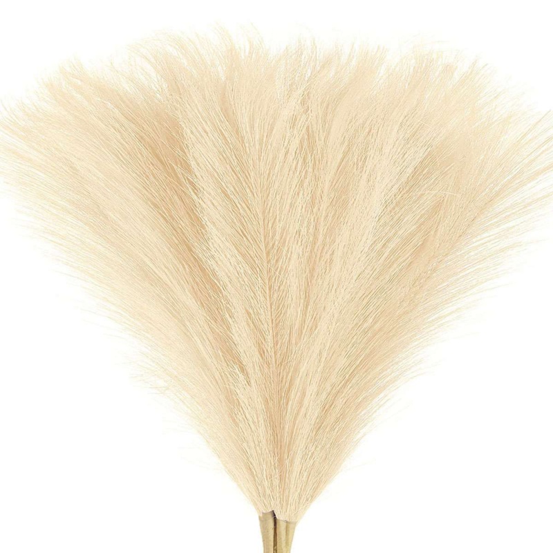 Jernigan 18" Faux Pampas Grass Decor Artificial Fake Branches Plants (Set of 5)