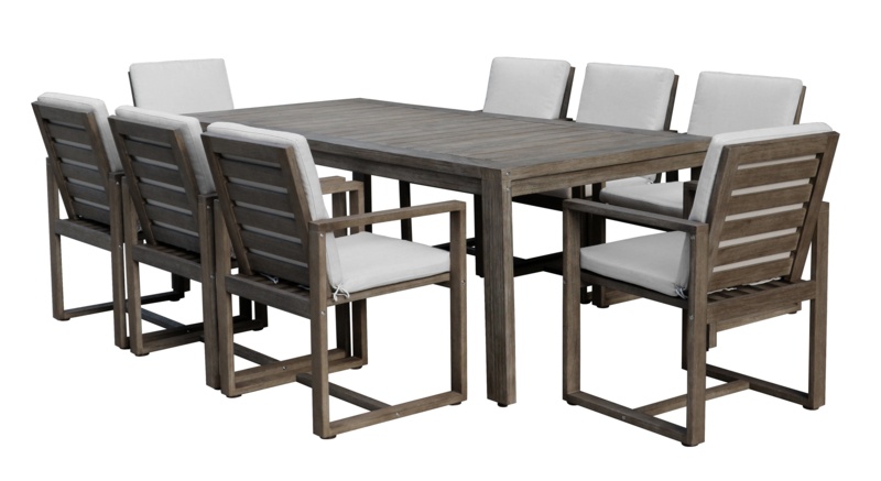 Joly 9 - Person Rectangular Outdoor Dining Set with Cushions
