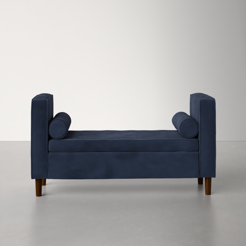 Kaj Velvet Upholstered Storage Bench