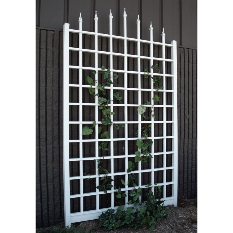 Khacheres 95'' H x 57'' W Vinyl Lattice Panel Trellis