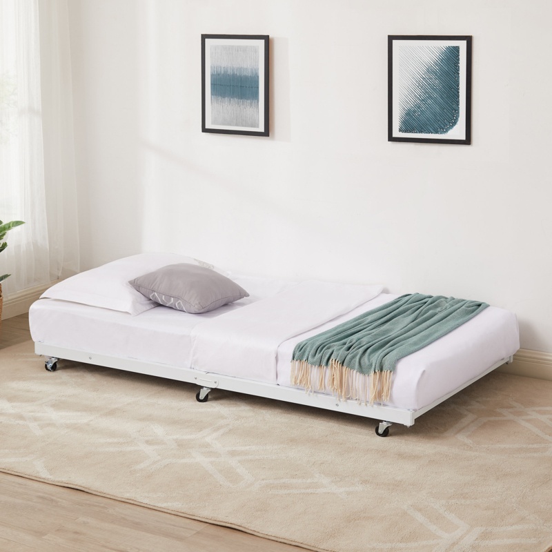 Korecky Roll Out Trundle Bed Metal Bed Frame