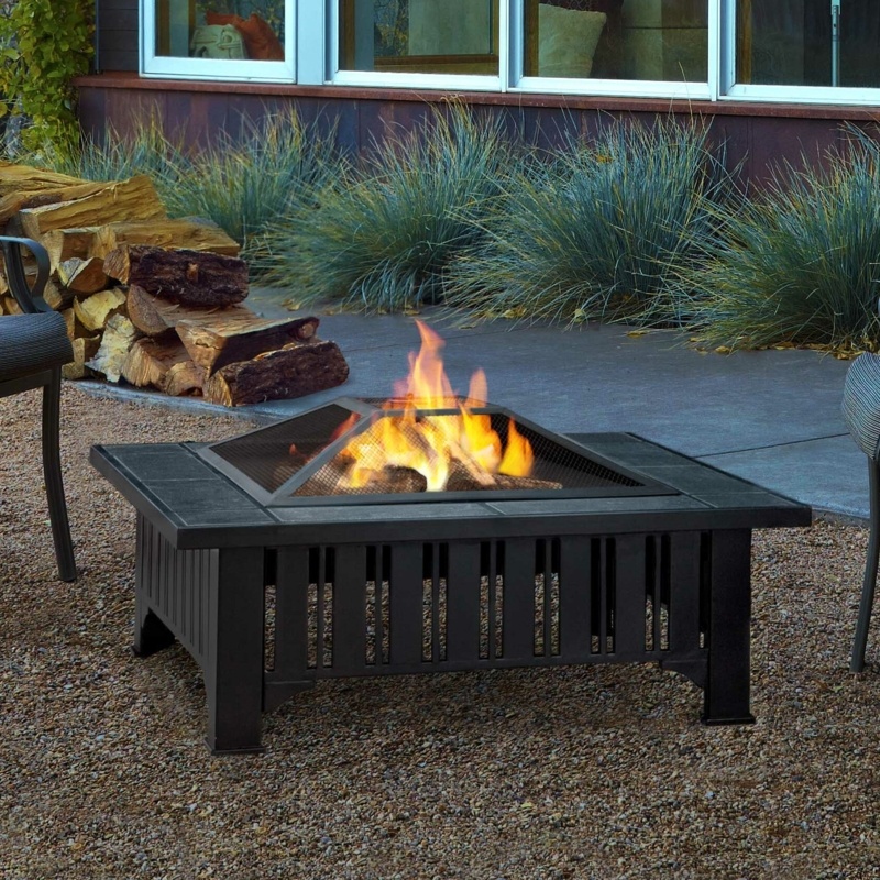 Lafayette Wood-Burning fire table by Real Flame