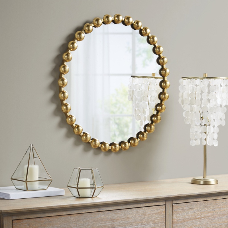 Marlowe Round Metal Wall Mirror