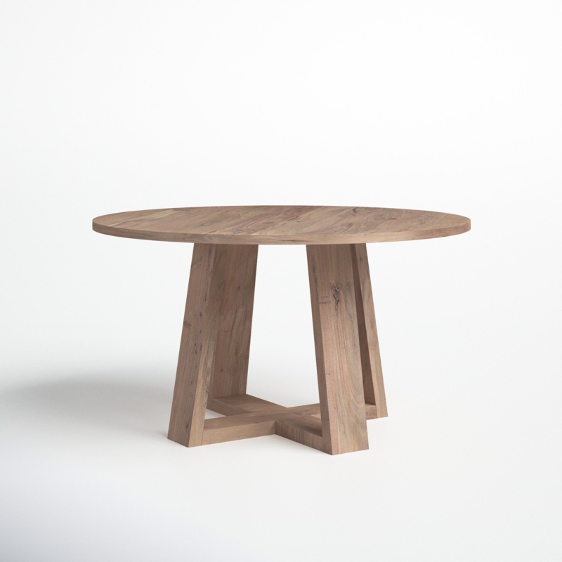Mathias Round Solid Wood Dining Table