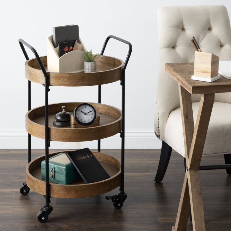Mcpeters Metal Bar Cart