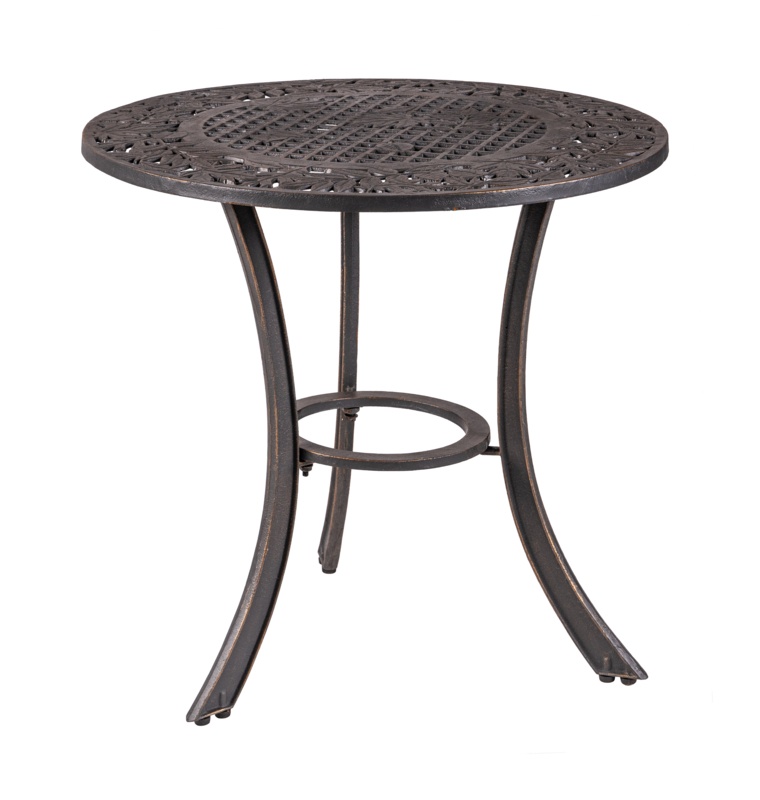 Mier Cast Iron Leaves Patio Table