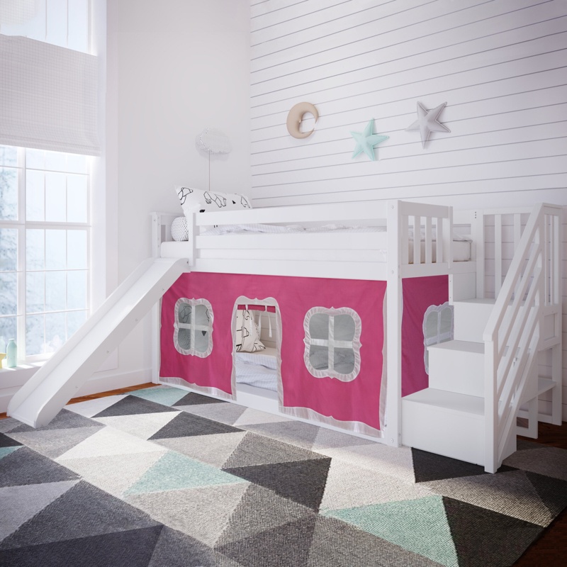 Molimo Kids Twin Over Twin Bunk Bed