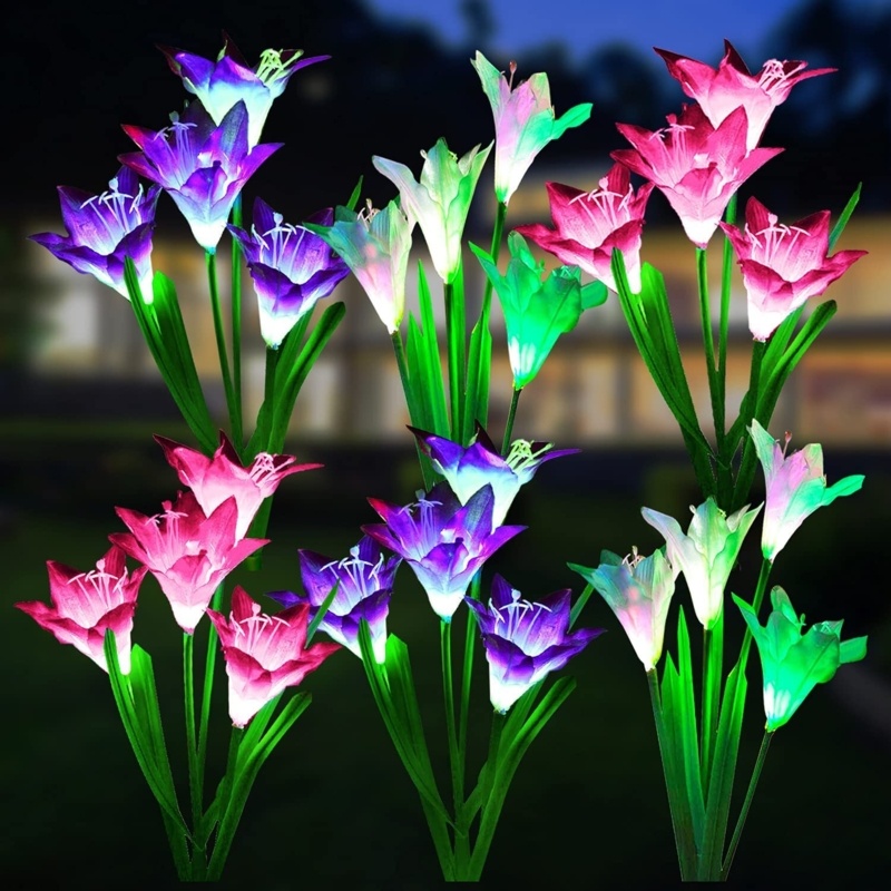 Multi Color Low Voltage Solar Powered Integrated LED Pathway Light Pack