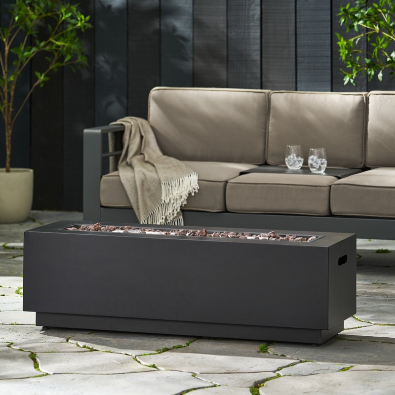 Nikodemos 15" H Outdoor Fireplace (No Tank Holder and Cover Included)