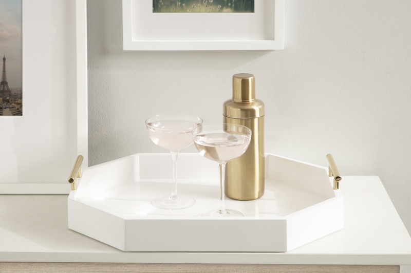 Octagon Decorative Tray 14x18