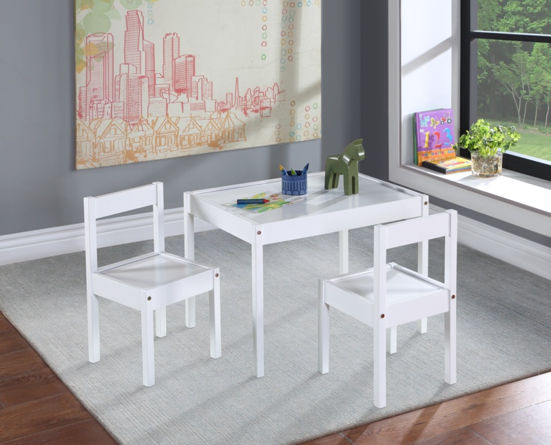 Olive & Opie Della 3 Piece Kids Table & Chair Set