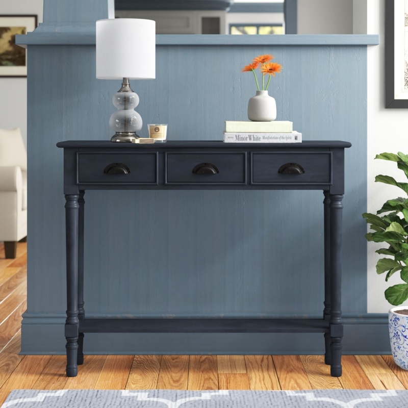 Pearsall 39.5" Solid Wood Console Table