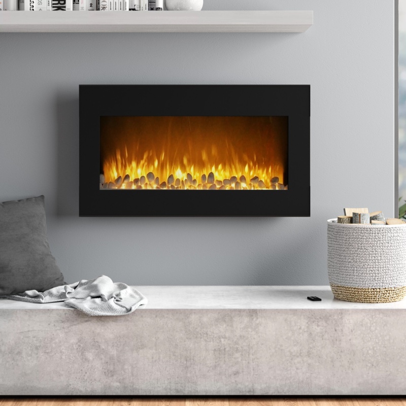 Rawlings Flat Wall Mounted Electric Fireplace