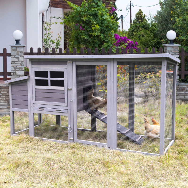 Shellson 22.1 Square Feet Chicken Coop with Chicken Run