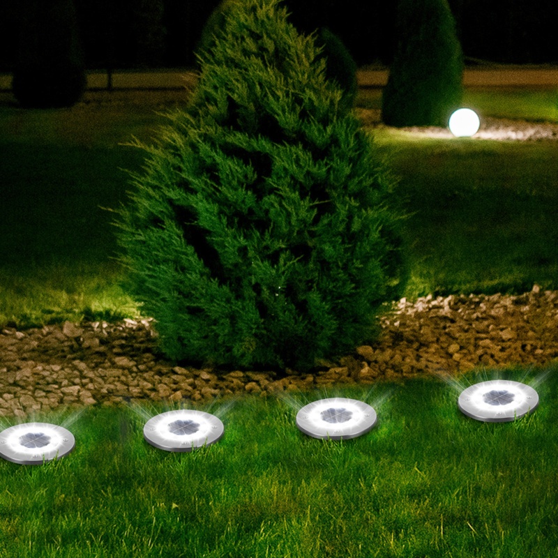 Solar Powered Integrated LED Metal Pathway Light Kit