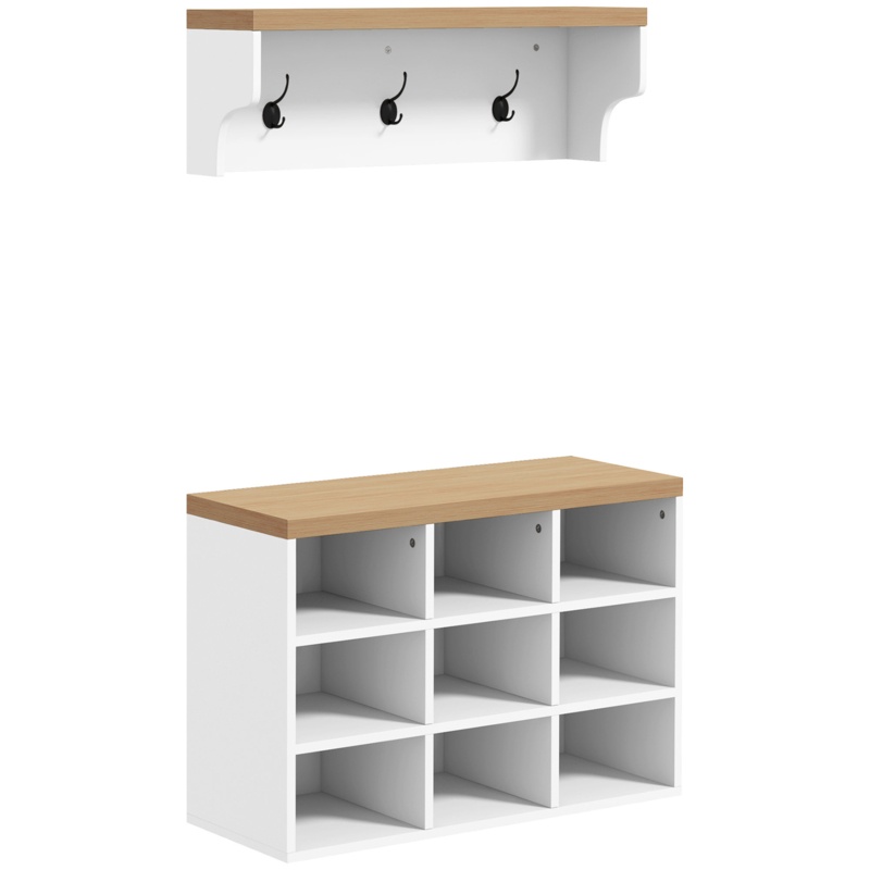 Stauton Hall Tree 29.5'' Wide with Shoe Storage