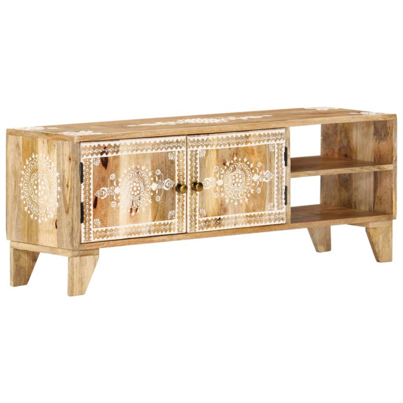 TV Stand 43.3" x 11.8" x 15.7" Solid Wood Mango